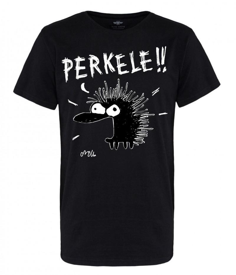 PERKELE!! -t-paita unisex musta